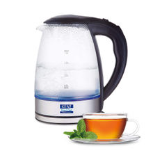 Kent Elegant Electric Glass Kettle (16052) 1.8L Stainless Steel Heating Plate