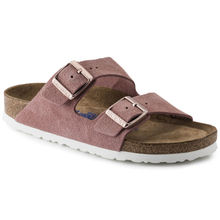 Birkenstock Arizona Suede Leather Pink Narrow Width Unisex Sandals