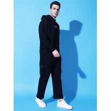 Griffel 9 Print Oversized Black Tracksuit (Set of 2)