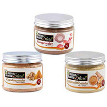 Online Quality Store Chandan Powder + Rose Powder + Multani Mitti Powder For Skin
