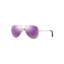 PARIM Polarized Men's Aviator Sunglasses Golden Frame / Violet Lenses