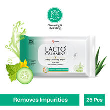 Lacto Calamine Daily Cleansing Face & Makeup Wipes With Aloe Vera, Cucumber & Vitamin E