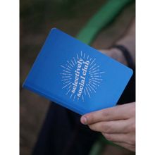 Fangled Selectively Social Club Pocket Notebook Softcover 128 Pages Blue Funny Notebook