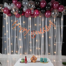 Special You Maroon And Black Happy Birthday Decoration Kit