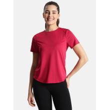 Jockey MW87 Women Microfiber Fabric Regular Fit Active Wear T-Shirt - Granita