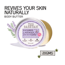 The Bare Bar Kashmiri Lavender Body Butter - Calming body cream with shea and mango butters