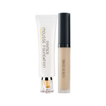 Swiss Beauty Mousse Foundation And Liquid Concealer - Combo