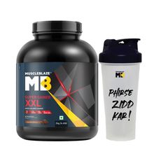 MuscleBlaze Super Gainer Xxl, For Muscle Mass Gain, Chocolate With Shaker (Combo Pack)