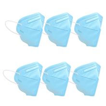 Fabula Pack of 6 KN95/N95 Anti-Pollution Reusable 5 Layer Mask (Blue)