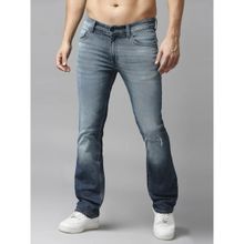 Spykar Limited Edition Mid Blue Bootcut Fit Premium Stretchable Rafter Denim For Men
