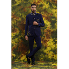 Soniya G Blue Bandgala with Pant (Set of 2)