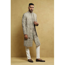Soniya G Green Sherwani and Trouser with Jacket (Set of 3)