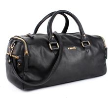 Cimoni Men Classy Design Solid Black Duffle Bag