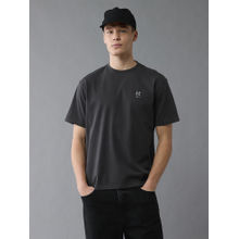 American Eagle Grey Printed Regular Fit T-Shirt