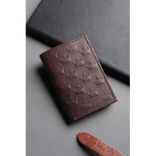 Louis Philippe Men Brown Textured Genuine Leather Wallet