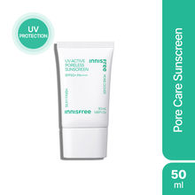 Innisfree UV Active Poreless Sunscreen SPF 50+ PA++++ For Smooth Even Toned Skin & Silky Finish