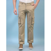 CRIMSOUNE CLUB Men Beige Cargo Jeans