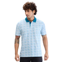 ColorPlus Comfort Fit Printed Dark Blue T-Shirt