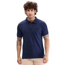 ColorPlus Regular Fit Solid Navy T-Shirt