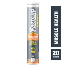 Fast&Up Magnesium +Zinc Nutraceutical Lime & Lemon Tube 20 Tablets