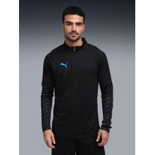 Puma individual CUP 1/4 Zip Mens T-shirt - Black