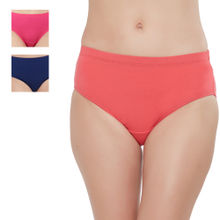 SOIE High Rise Full Coverage Solid Colour Cotton Stretch Hipster Panty