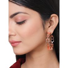 Mitali Jain Ludic Rose Gold Statement Hoops - Medium