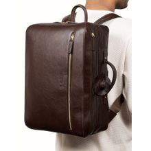 Hidesign Pisco 02 Genuine Leather Men's Backpack - Brown