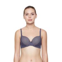 Triumph Women Peony Charm Lace Detailed Padded Wired Everyday Bra - Grey