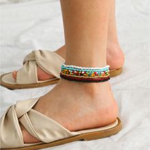 Joker & Witch Summer Yum Set Of 7 Multicolored Anklet For Women