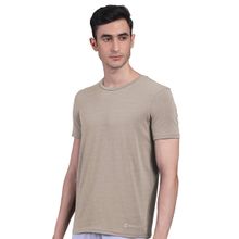 FREECULTR Mens Bamboo Undershirt Anti Microbial Lounge Wear T-shirt Brown