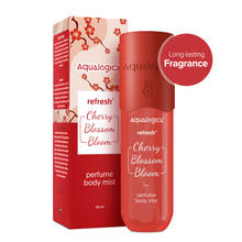 Aqualogica Refresh+ Cherry Blossom Bloom Perfume Body Mist-Long Lasting Fragrance for All Skin Types