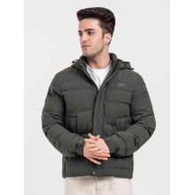 Red Tape Mens Hooded Winter Olive Jacket White Utility Comfort