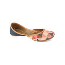 Coral Haze Printed Multi-color Juttis