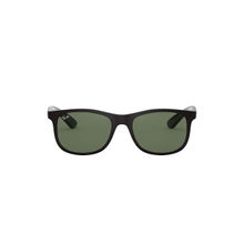 Ray-Ban Junior Sole Sunglasses 0Rj9062S70137148- Square- Black Frame- Green Lens (48)