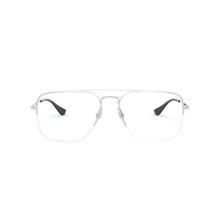 Ray-Ban Vista Icons Eyeglass Frames 0Rx6441250156- Square- Silver Frame- Clear Lens (56)