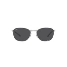 Ray-Ban Essentials Sunglasses 0Rb3702003-K857- Pillow- Silver Frame- Grey Lens (57)