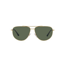 Vogue Eyewear Man Sunglasses 0Vo4210S280-7158- Pilot- Gold Frame- Green Lens (58)