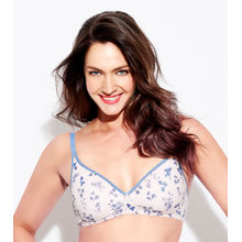 Enamor A039 Perfect Coverage T-Shirt Bra - Cotton Padded Wirefree Medium Coverage - Sweet Bow Print