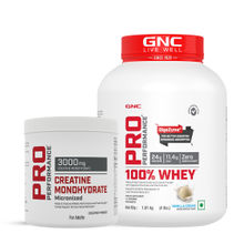 GNC Pro Performance 100% Whey Vanilla + Creatine Monohydrate Combo - Combo Pack