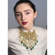 Odette Light Green Kundan Necklace Set