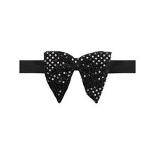 The Tie Hub Black New Sequin Butterfly Bow Tie