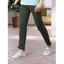 ALMO Fresco Slim Fit Cotton Track Pants - Green