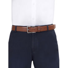 The Vertical Volos Men Leather Non Reversible Belt - Tan