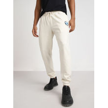 Lee Mens Regular White Casual Joggers