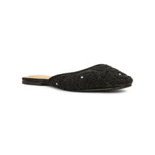 Marie Claire Women Embellished Slip-On Mules- Black