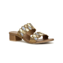 Marie Claire Women Slip-On Embellished Heels- Brown