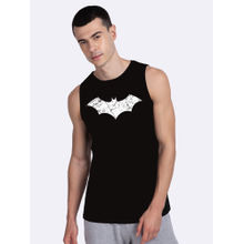 Bewakoof Logo Batman Glow In Dark Vest (BML) - Black