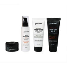 Groomd Face Brightening & Hair Styling Set For Men Face Wash, Face Moisturizer