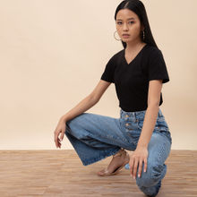 Twenty Dresses By Nykaa Fashion XXD Basics All About The Basics Black T-Shirt